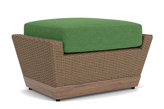 Lloyd Flanders - Charisma Ottoman In Brindle Finish With Seadog Botanical Fabric - 4210175142066 view 1