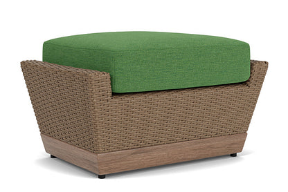 Lloyd Flanders - Charisma Ottoman In Brindle Finish With Seadog Botanical Fabric - 4210175142066 view 2