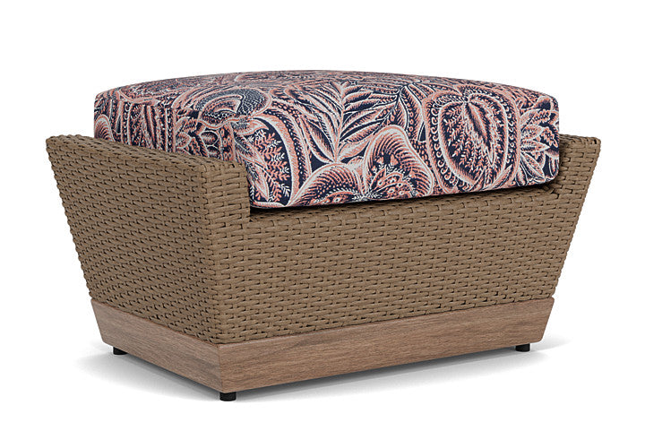 Lloyd Flanders - Charisma Ottoman In Brindle Finish With Sensiblity Splendor Fabric - 4210175142082 view 1