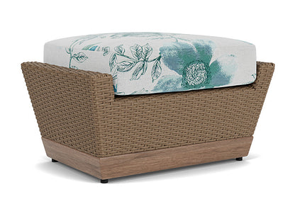 Lloyd Flanders - Charisma Ottoman In Brindle Finish With Serena Floral Mist Fabric - 4210175142078 view 2