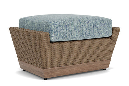 Lloyd Flanders - Charisma Ottoman In Brindle Finish With Serene Ocean Fabric - 4210175142032 view 2