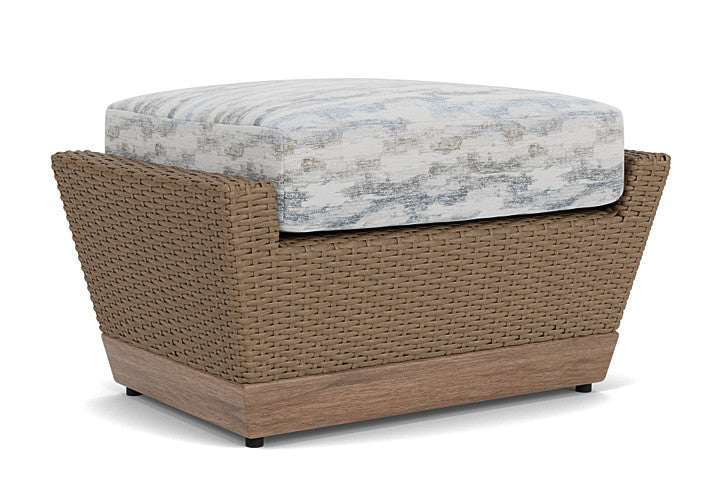Lloyd Flanders - Charisma Ottoman In Brindle Finish With Stratosphere Cloud Fabric - 4210175141966 view 1