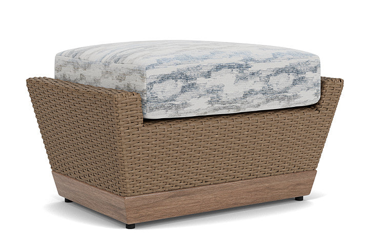 Lloyd Flanders - Charisma Ottoman In Brindle Finish With Stratosphere Cloud Fabric - 4210175141966 view 2