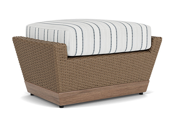 Lloyd Flanders - Charisma Ottoman In Brindle Finish With Tamer Fog Fabric - 4210175142037 view 2