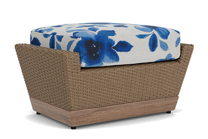 Lloyd Flanders - Charisma Ottoman In Brindle Finish With Watercolor Blossom Capri Fabric - 421017514672 view 1