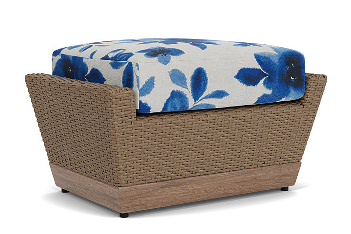 Lloyd Flanders - Charisma Ottoman In Brindle Finish With Watercolor Blossom Capri Fabric - 421017514672 view 2