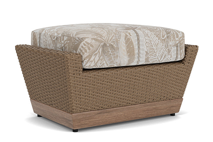 Lloyd Flanders - Charisma Ottoman In Brindle Finish With Wayfarer Dune Fabric - 4210175142073 view 1