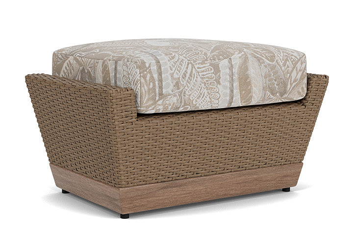 Lloyd Flanders - Charisma Ottoman In Brindle Finish With Wayfarer Dune Fabric - 4210175142073 view 2