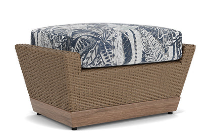 Lloyd Flanders - Charisma Ottoman In Brindle Finish With Wayfarer Mist Fabric - 4210175142074 view 1