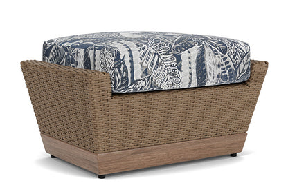 Lloyd Flanders - Charisma Ottoman In Brindle Finish With Wayfarer Mist Fabric - 4210175142074 view 2