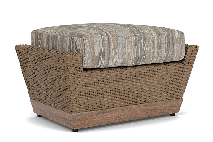 Lloyd Flanders - Charisma Ottoman In Brindle Finish With Woodgrain Ash Fabric - 421017514723 view 1