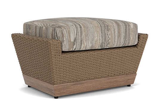 Lloyd Flanders - Charisma Ottoman In Brindle Finish With Woodgrain Ash Fabric - 421017514723 view 1