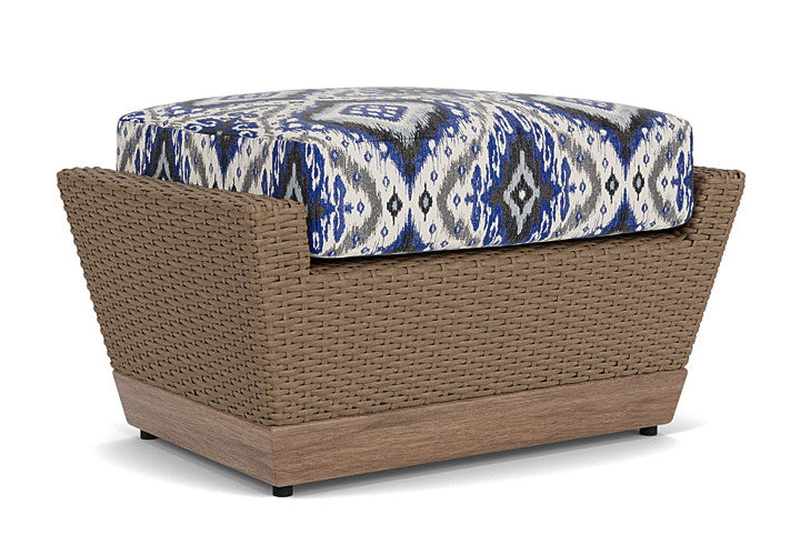 Lloyd Flanders - Charisma Ottoman In Brindle Finish With Yoko Mediterranean Fabric - 421017514705 view 1
