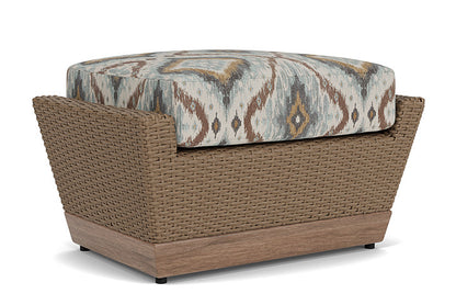 Lloyd Flanders - Charisma Ottoman In Brindle Finish With Yoko Mist Fabric - 421017514727 view 1