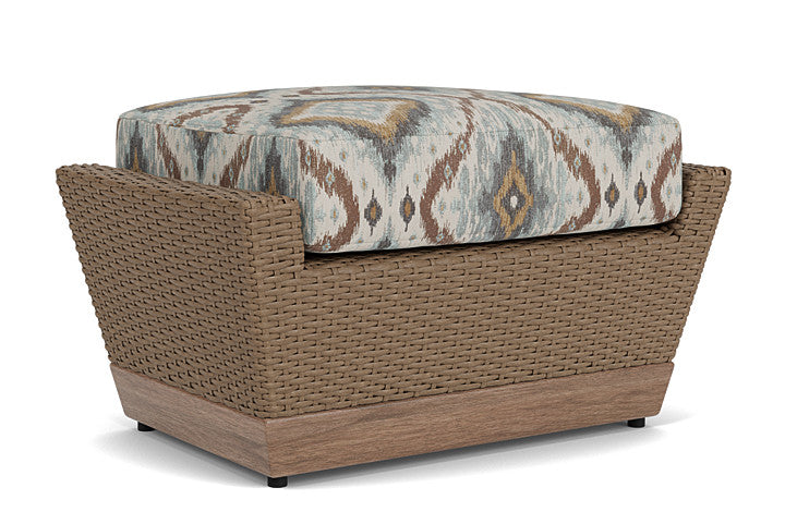 Lloyd Flanders - Charisma Ottoman In Brindle Finish With Yoko Mist Fabric - 421017514727 view 2