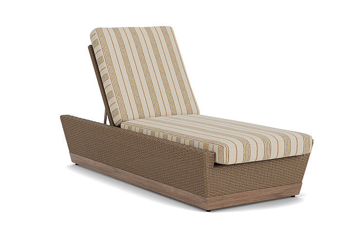 Lloyd Flanders - Charisma Pool Chaise In Brindle Finish With Amber Waves Fabric - 4210205142044 view 1