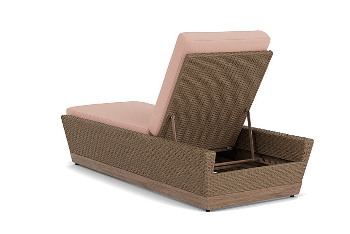 Lloyd Flanders - Charisma Pool Chaise In Brindle Finish With Azulu Clay Fabric - 4210205142033 view 2