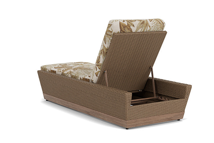 Lloyd Flanders - Charisma Pool Chaise In Brindle Finish With Botanic Willow Fabric - 421020514164 view 2