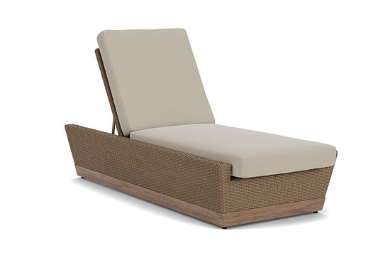 Lloyd Flanders - Charisma Pool Chaise In Brindle Finish With Callen Driftwood Fabric - 4210205142023 view 1