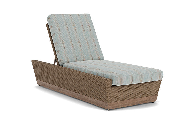 Lloyd Flanders - Charisma Pool Chaise In Brindle Finish With Colorwave Mist Fabric - 4210205142072 view 1