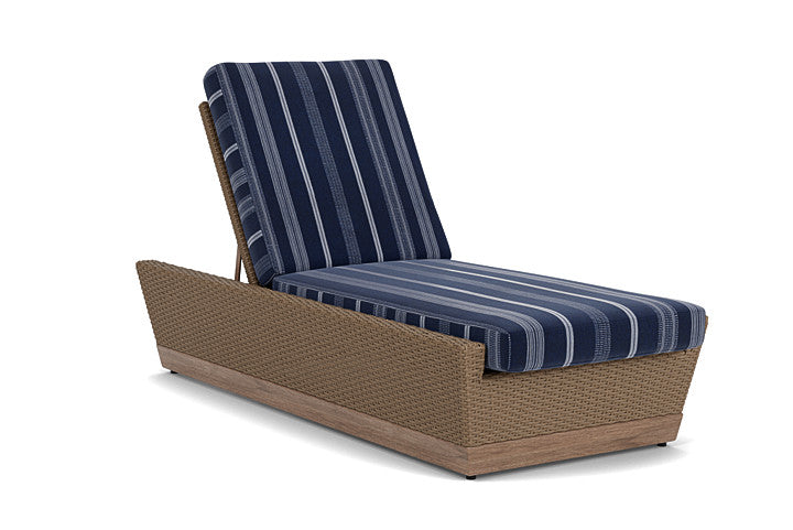 Lloyd Flanders - Charisma Pool Chaise In Brindle Finish With Consider Indigo Fabric - 4210205141969 view 1