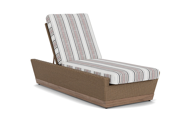 Lloyd Flanders - Charisma Pool Chaise In Brindle Finish With Deering Cadet Fabric - 4210205142047 view 1