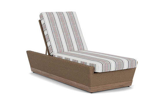 Lloyd Flanders - Charisma Pool Chaise In Brindle Finish With Deering Cadet Fabric - 4210205142047 view 1
