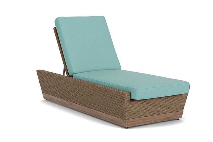 Lloyd Flanders - Charisma Pool Chaise In Brindle Finish With Fife Aruba Fabric - 421020514748 view 1