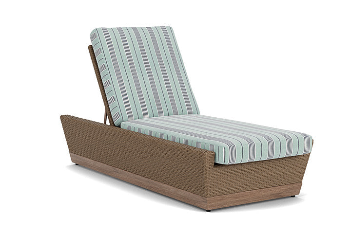 Lloyd Flanders - Charisma Pool Chaise In Brindle Finish With Hansen Seaglass Fabric - 4210205141926 view 1