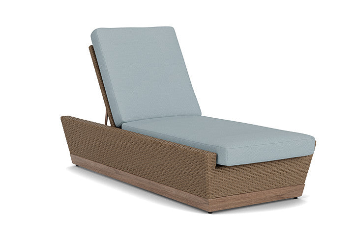 Lloyd Flanders - Charisma Pool Chaise In Brindle Finish With Kadogo Lake Fabric - 4210205142041 view 1