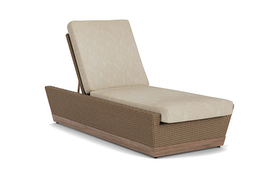 Lloyd Flanders - Charisma Pool Chaise In Brindle Finish With Laurel Ecru Fabric - 4210205142057 view 1