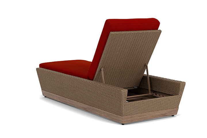 Lloyd Flanders - Charisma Pool Chaise In Brindle Finish With Partyline Lollipop Fabric - 4210205142054 view 2
