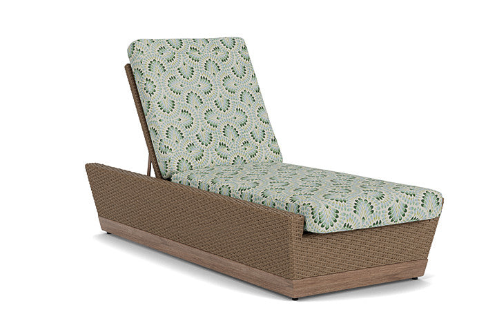 Lloyd Flanders - Charisma Pool Chaise In Brindle Finish With Plume Spring Fabric - 4210205142085 view 1