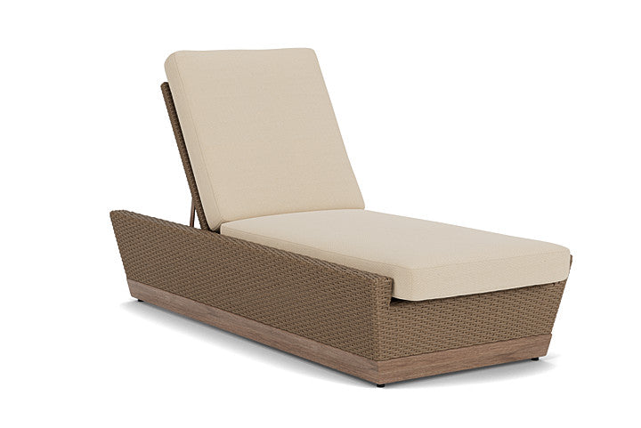 Lloyd Flanders - Charisma Pool Chaise In Brindle Finish With Raindrop Almond Fabric - 4210205142055 view 1