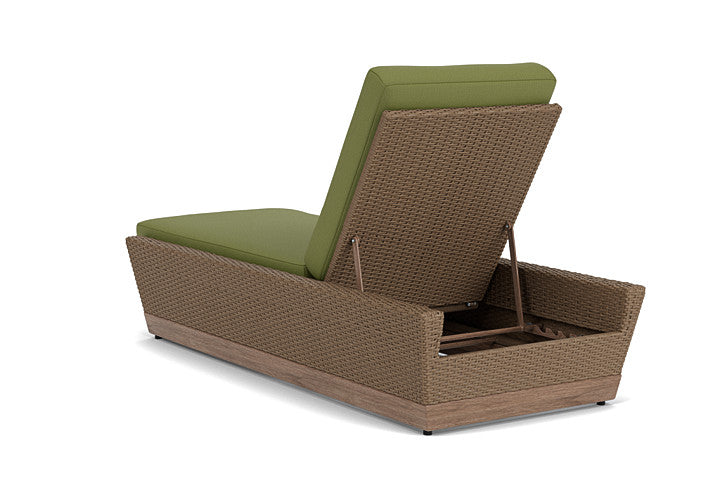 Lloyd Flanders - Charisma Pool Chaise In Brindle Finish With Reflections Grass Fabric - 4210205142051 view 2
