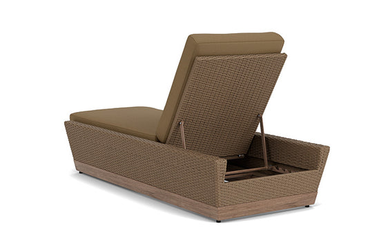 Lloyd Flanders - Charisma Pool Chaise In Brindle Finish With Reflections Straw Fabric - 4210205142053 view 2