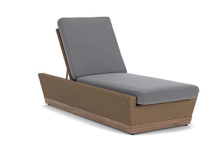Lloyd Flanders - Charisma Pool Chaise In Brindle Finish With Remy Graphite Fabric - 4210205142003 view 1