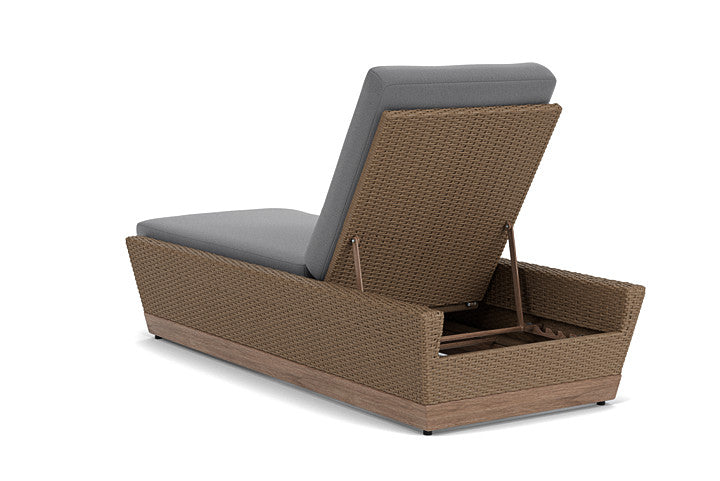 Lloyd Flanders - Charisma Pool Chaise In Brindle Finish With Remy Graphite Fabric - 4210205142003 view 2