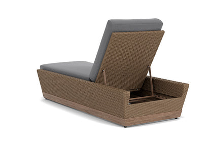 Lloyd Flanders - Charisma Pool Chaise In Brindle Finish With Remy Graphite Fabric - 4210205142003 view 2