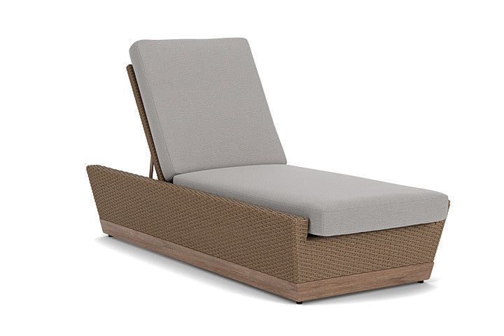 Lloyd Flanders - Charisma Pool Chaise In Brindle Finish With Remy Shadow Fabric - 4210205142004 view 1