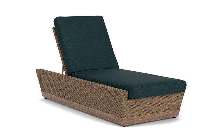 Lloyd Flanders - Charisma Pool Chaise In Brindle Finish With Sandberg Lagoon Fabric - 4210205142039 view 1
