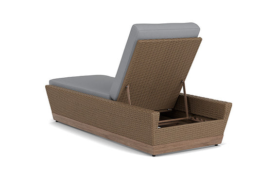 Lloyd Flanders - Charisma Pool Chaise In Brindle Finish With Sandberg Pewter Fabric - 4210205142029 view 2