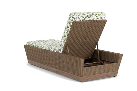 Lloyd Flanders - Charisma Pool Chaise In Brindle Finish With Savannah Green Fabric - 4210205142064 view 2