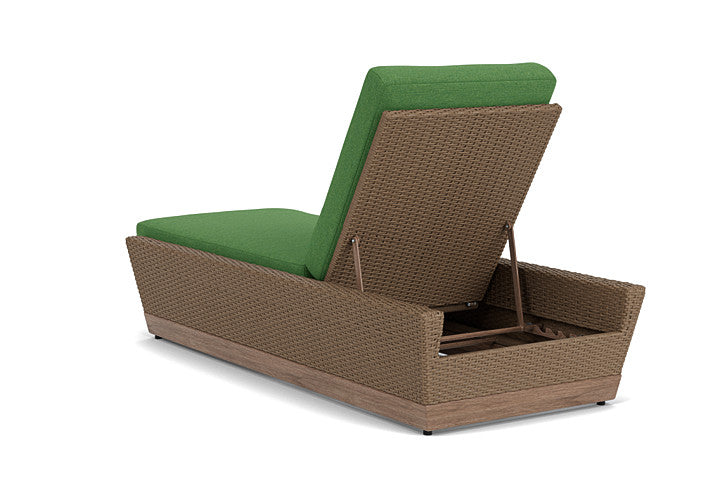 Lloyd Flanders - Charisma Pool Chaise In Brindle Finish With Seadog Botanical Fabric - 4210205142066 view 2