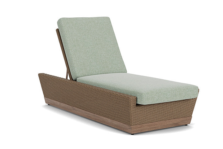 Lloyd Flanders - Charisma Pool Chaise In Brindle Finish With Serene Spa Fabric - 4210205142031 view 1