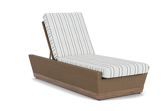 Lloyd Flanders - Charisma Pool Chaise In Brindle Finish With Tamer Fog Fabric - 4210205142037 view 1