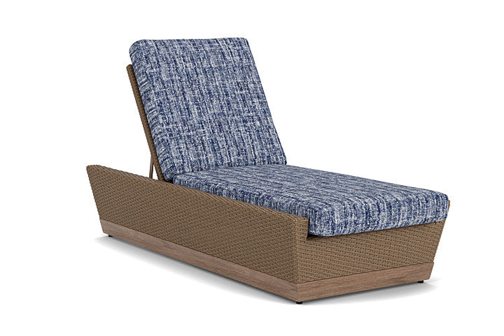 Lloyd Flanders - Charisma Pool Chaise In Brindle Finish With Visions Cobalt Fabric - 421020514683 view 1