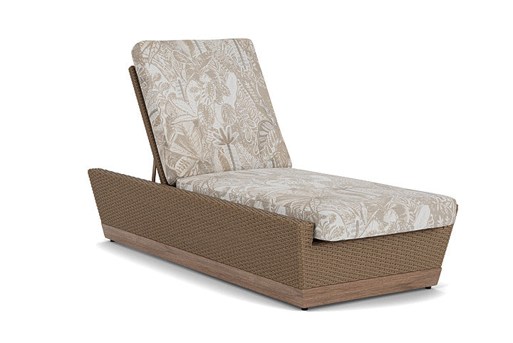 Lloyd Flanders - Charisma Pool Chaise In Brindle Finish With Wayfarer Dune Fabric - 4210205142073 view 1