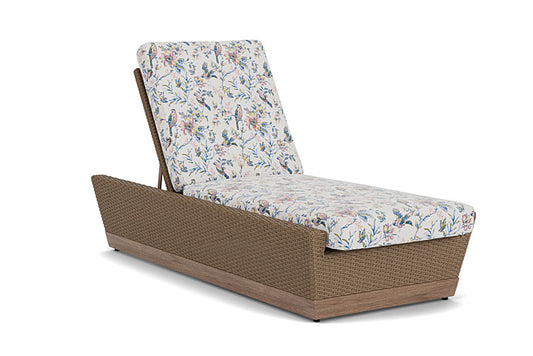 Lloyd Flanders - Charisma Pool Chaise In Brindle Finish With Whimsical Bird Song Fabric - 4210205142080 view 1