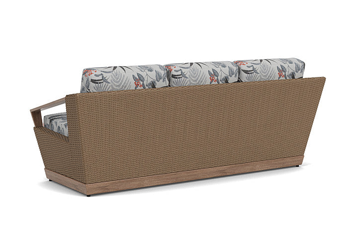 Lloyd Flanders - Charisma Sofa In Brindle Finish With Delicate Botanical Slate Fabric - 4210555142076 view 2